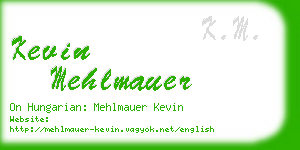 kevin mehlmauer business card